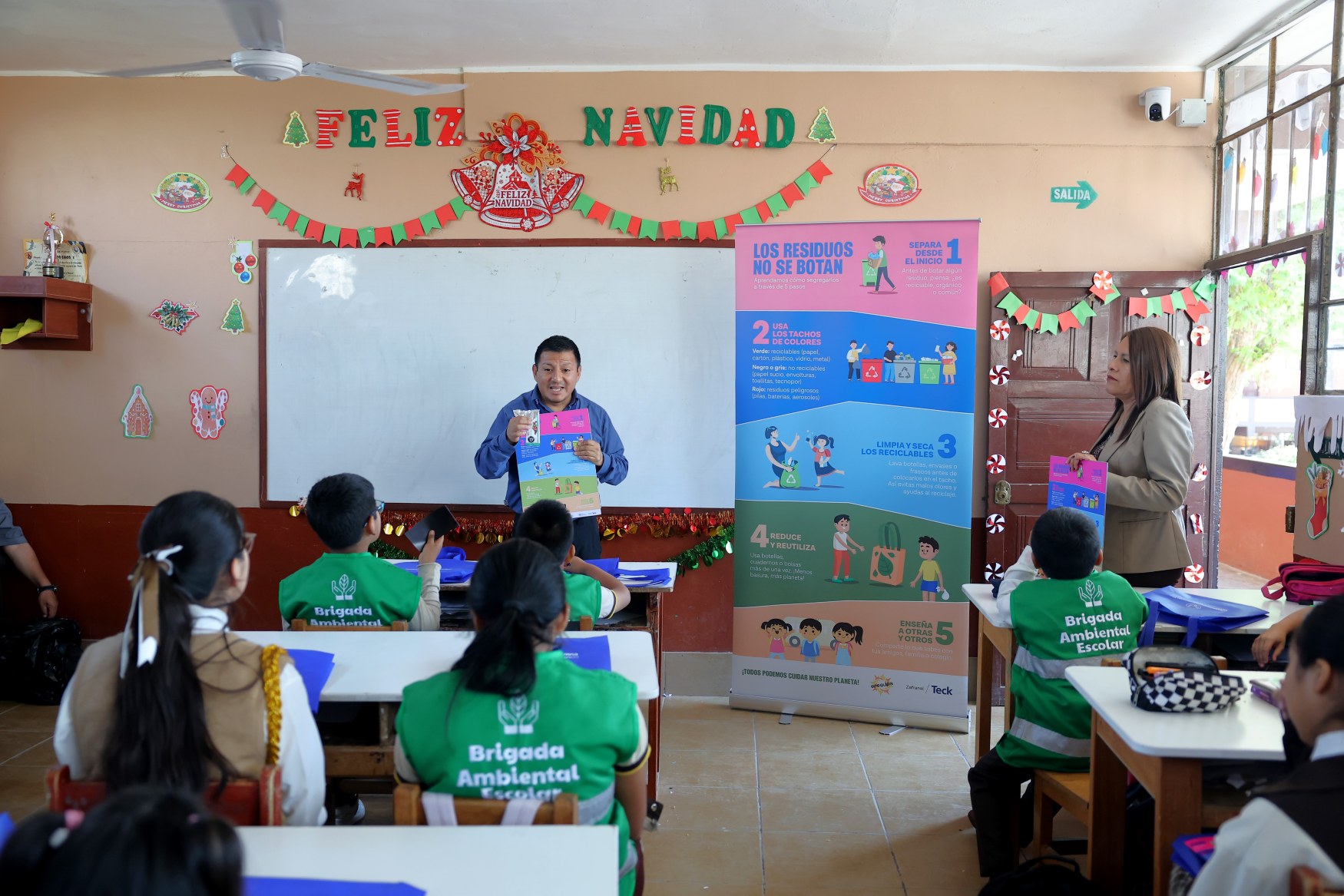 Estaciones de segregación de residuos en instituciones educativas